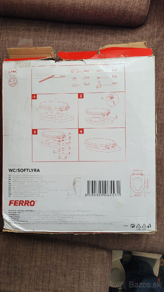 Wc sedatko, zachodova doska, tiche zatv., chromove panty - 2