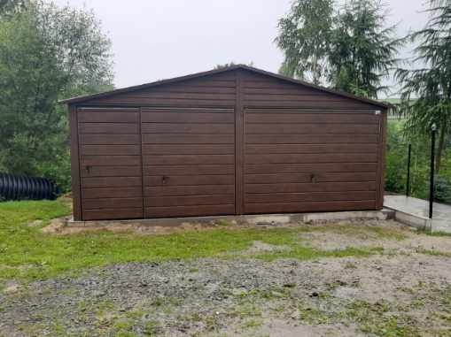 Plechová garáž 6x6m. - 2