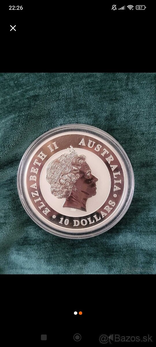 Predám investičná strieborná minca kookaburra - 2