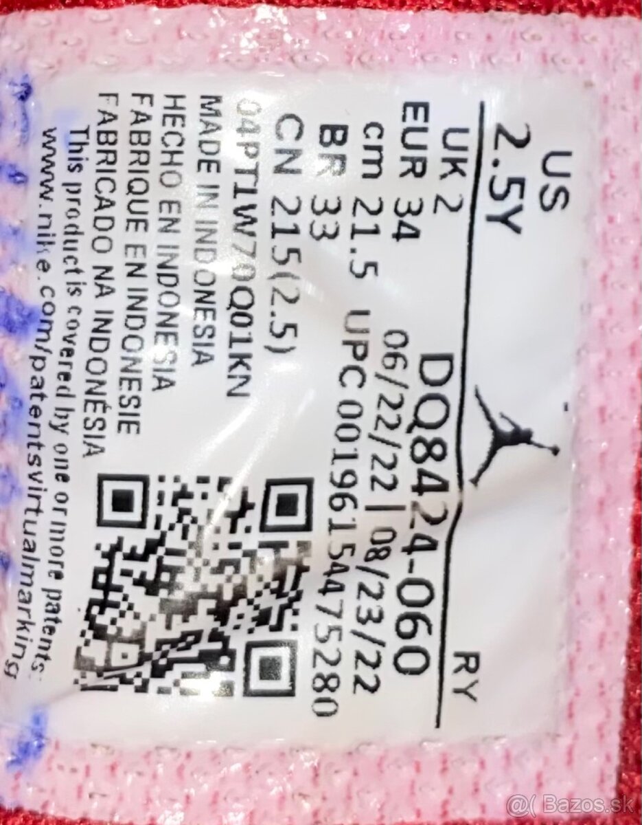 Air Jordan botasky veľkosť 34. - 2