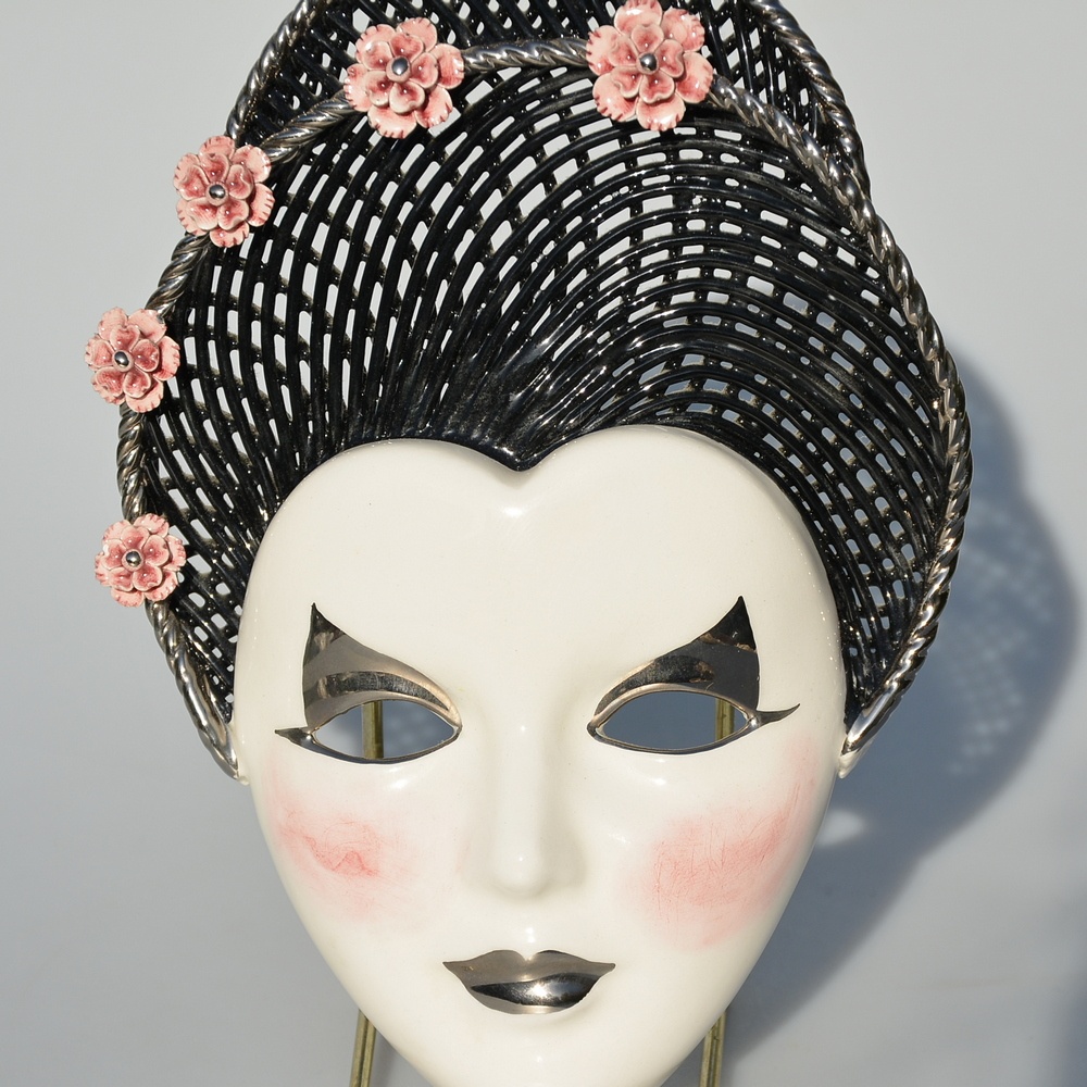 Porcelánová maska / soška, ešte v originálnom obale - 2