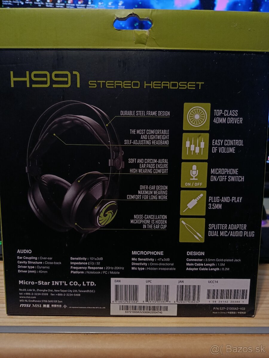 Herné Slúchadlá MSi Alpha H991 - 2