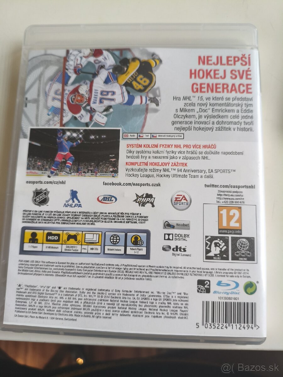 NHL 15 CZ PS3 - 2