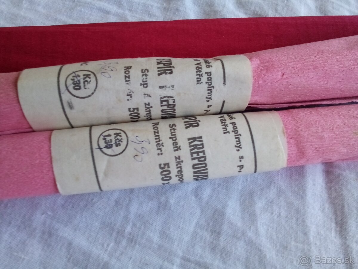 Retro krepové papiere - 2