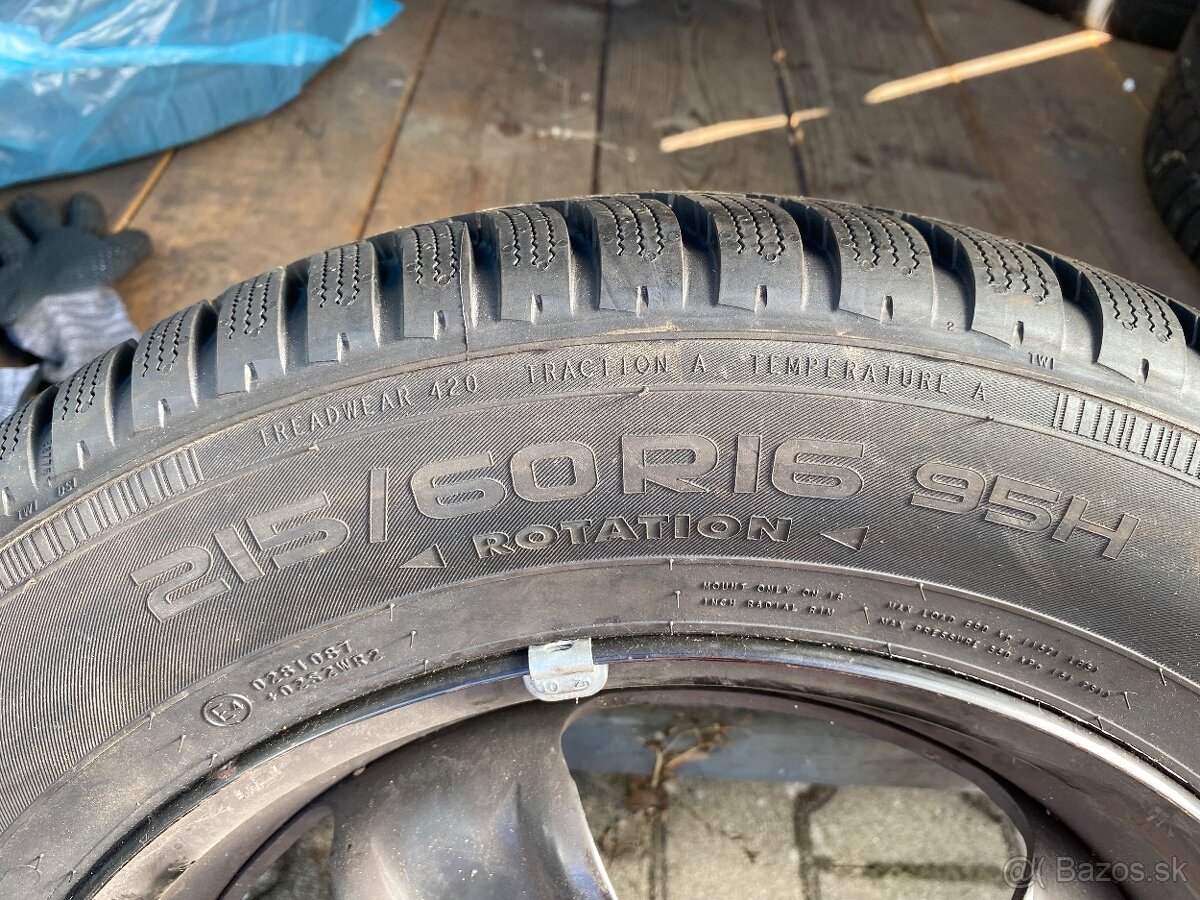 Zimné kolesá 215/60 R16 - 2