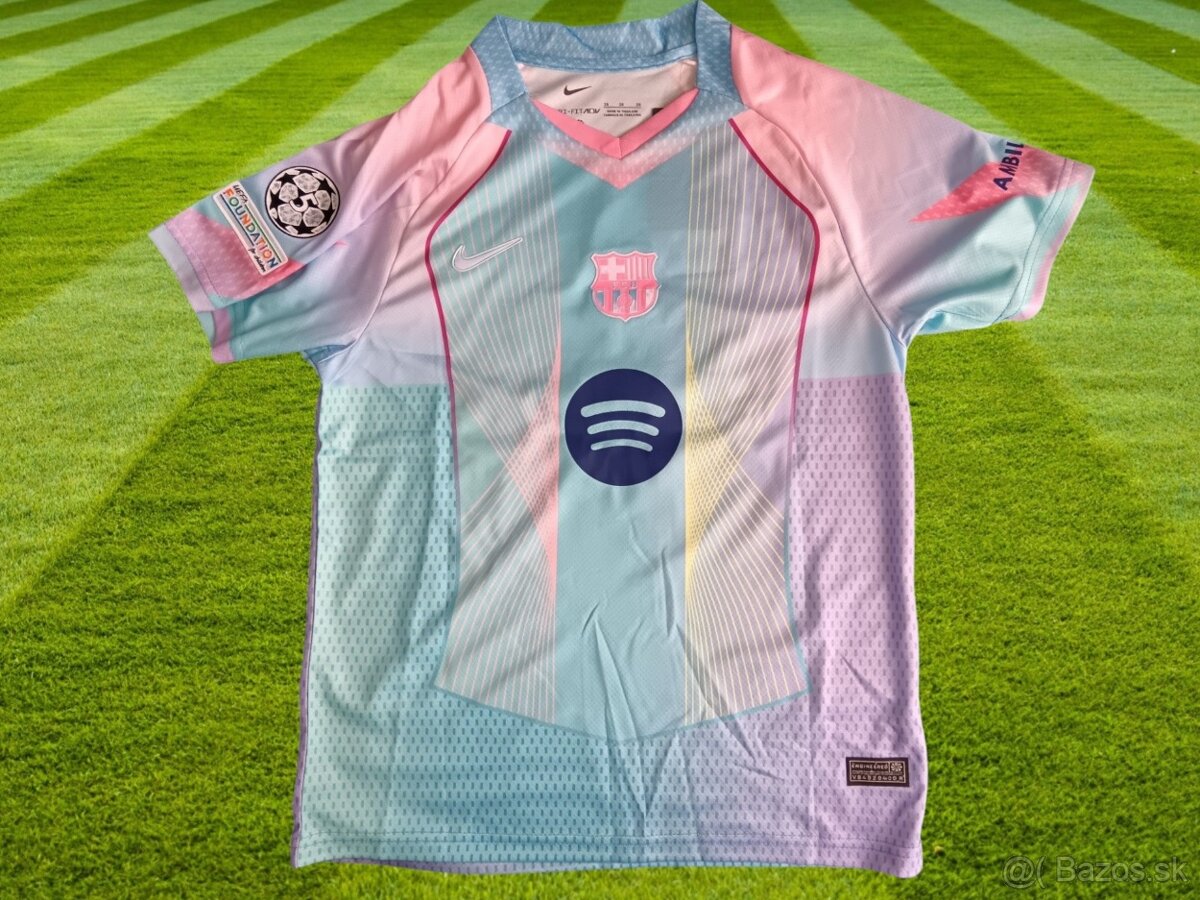 Lamine Yamal detský dres FC Barcelona 25/26 pink/violet - 2