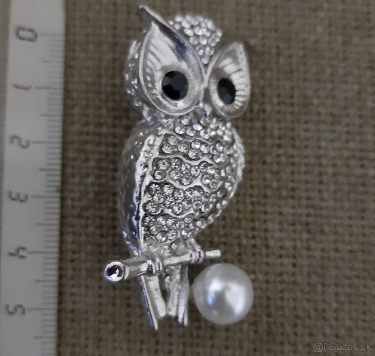 Súbor brošní - sovička, papagáje, mačka - 2