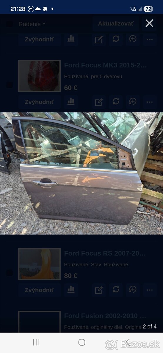 Ford Focus MK3 rok 2010-2019dvere predne - 2