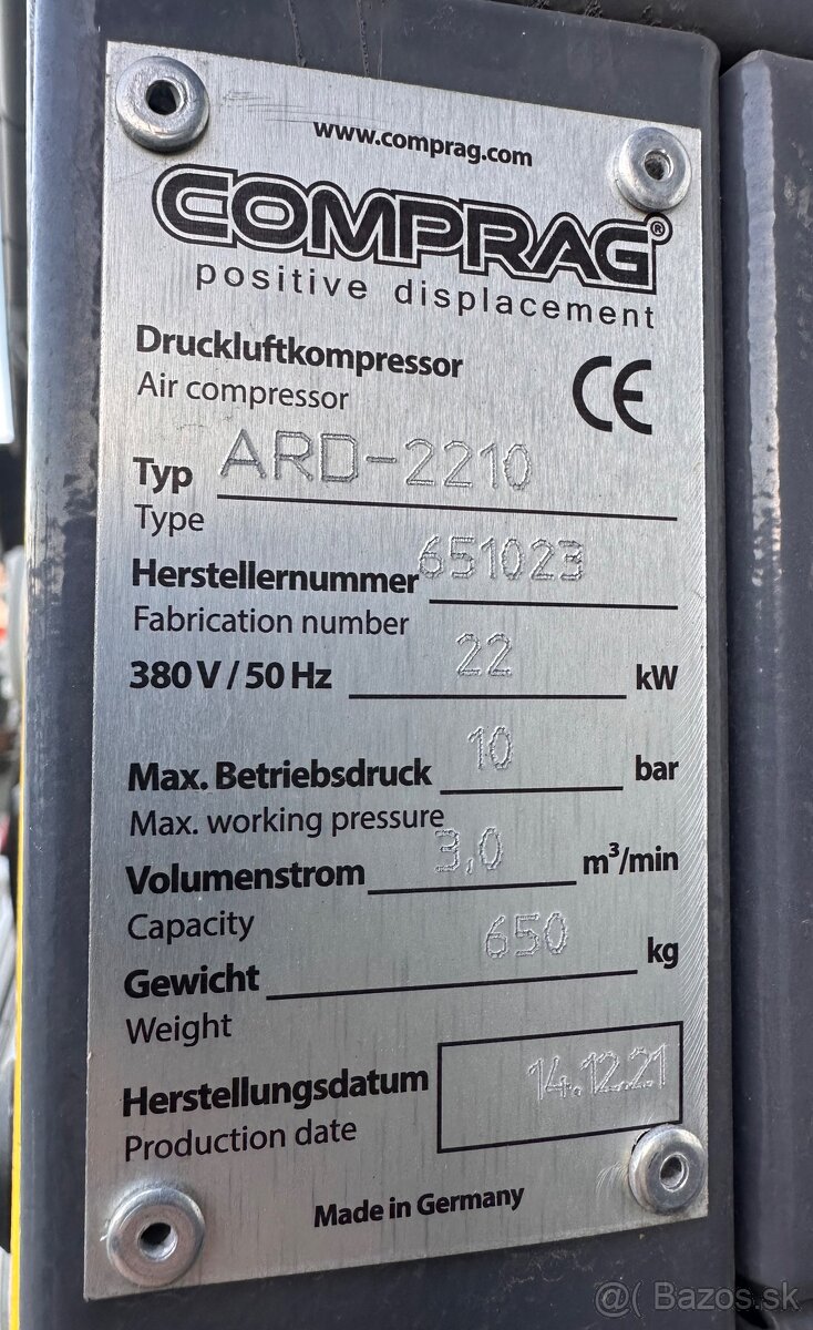 Predam Skrutkovy kompresor Comprag - 2