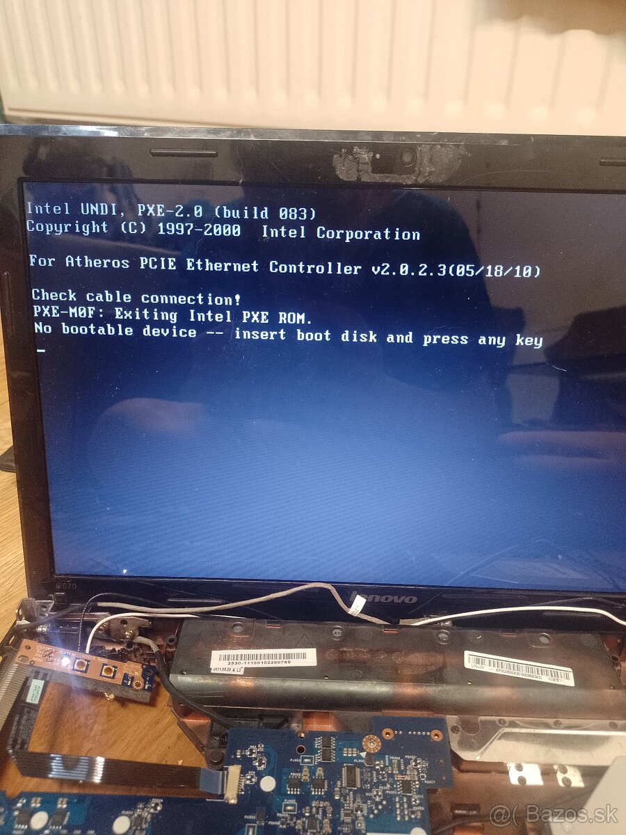 Predam notebook na náhradné diely - 2