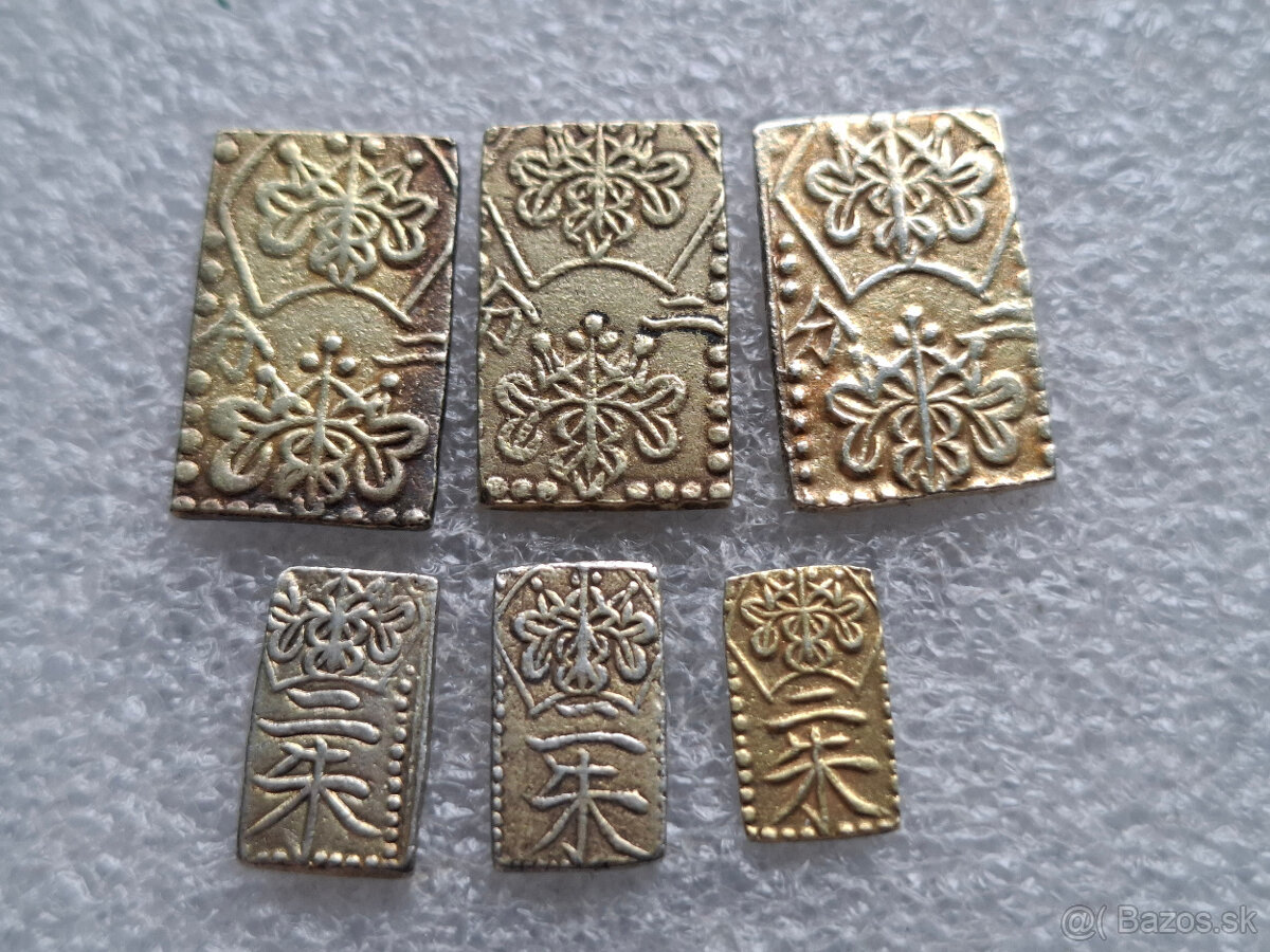 Zlate mince Japonsko - 19 storocie. - 2