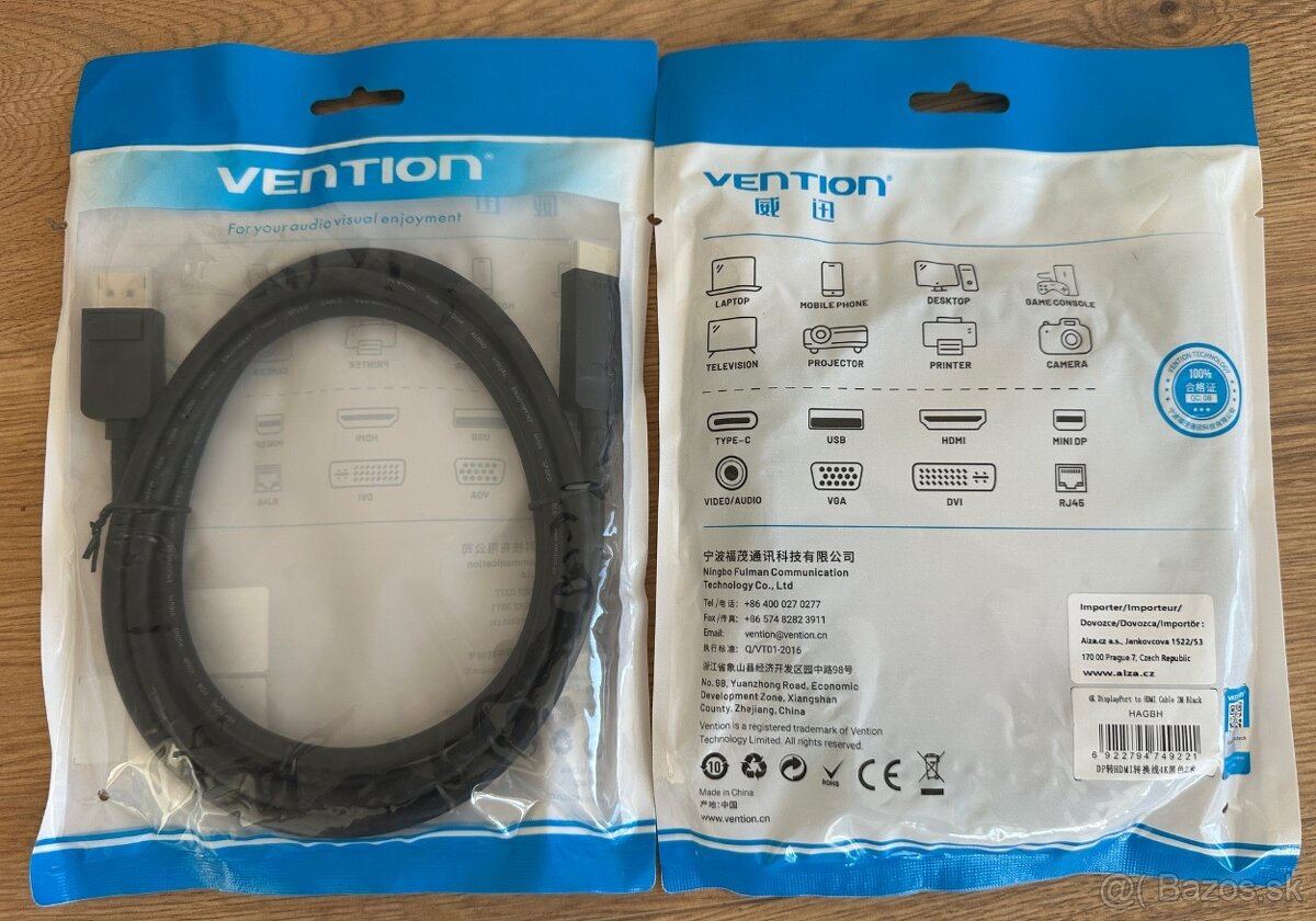 Vention 4K DP to HDMI, 2m - 2