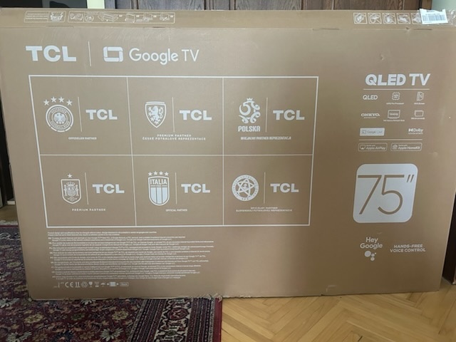 TCL 75P8K QLED Google - 2