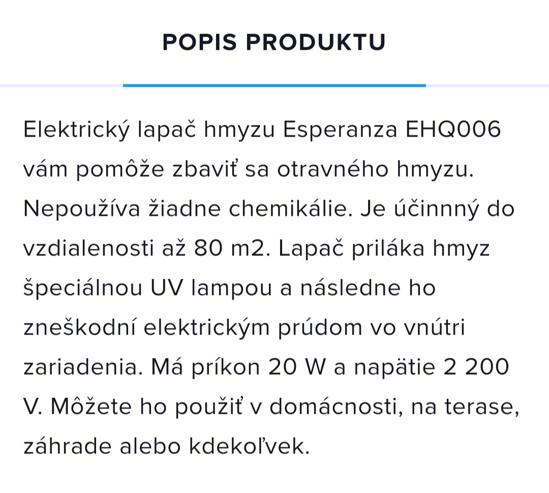 Predám lapač na komare a hmyz - 2