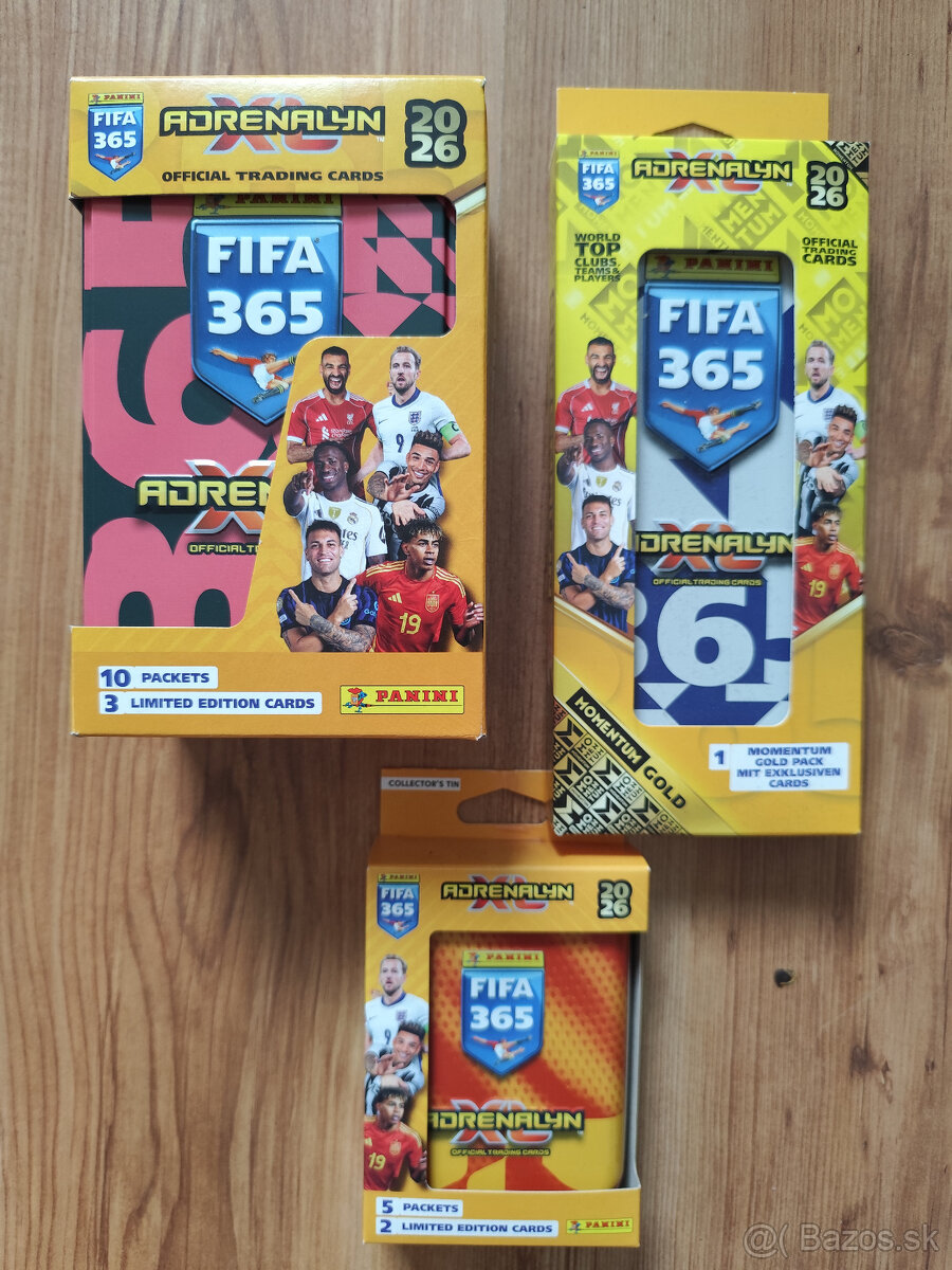 Futbalové kartičky Adrenalyn - Fifa 365 2026 - plechovky - 2