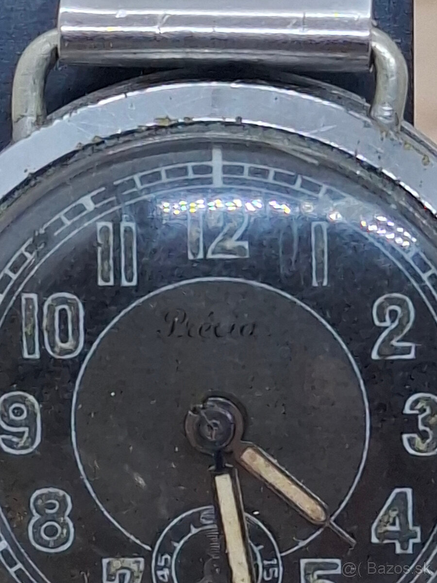 Predám funkčné starožitné náramkové hodinky Précia Etanche 4 - 2