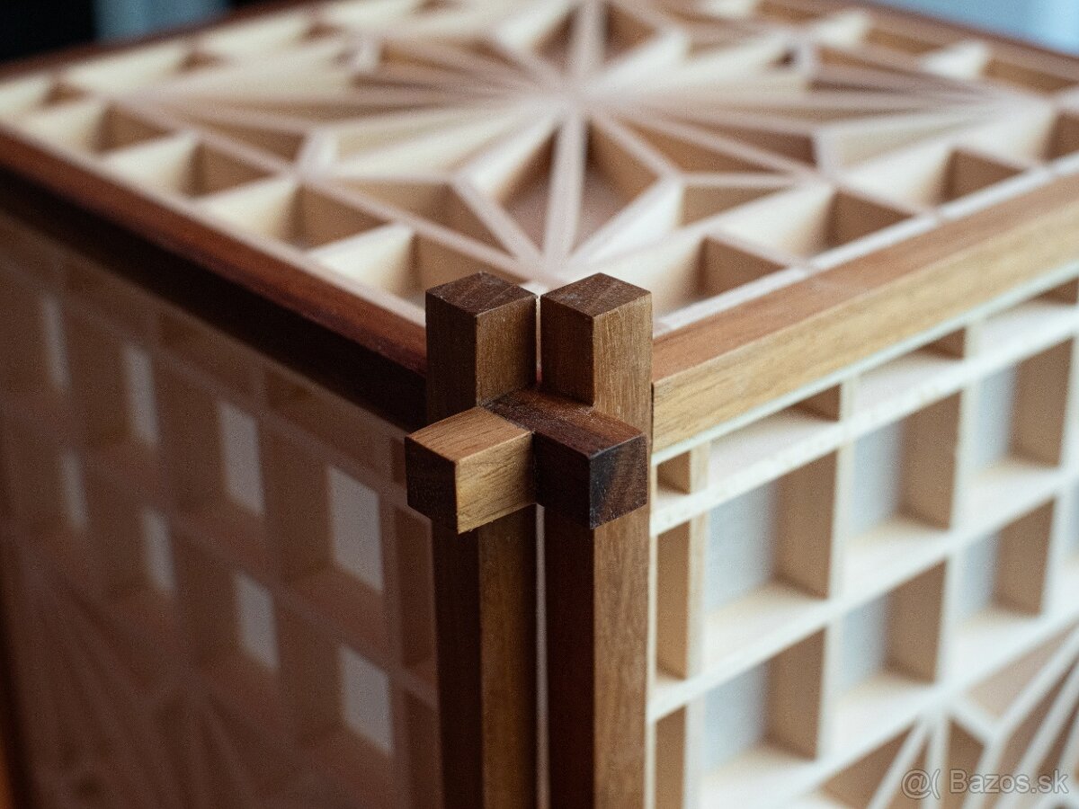 Handmade Kumiko lampa – ručne vyrobená lampa - 2