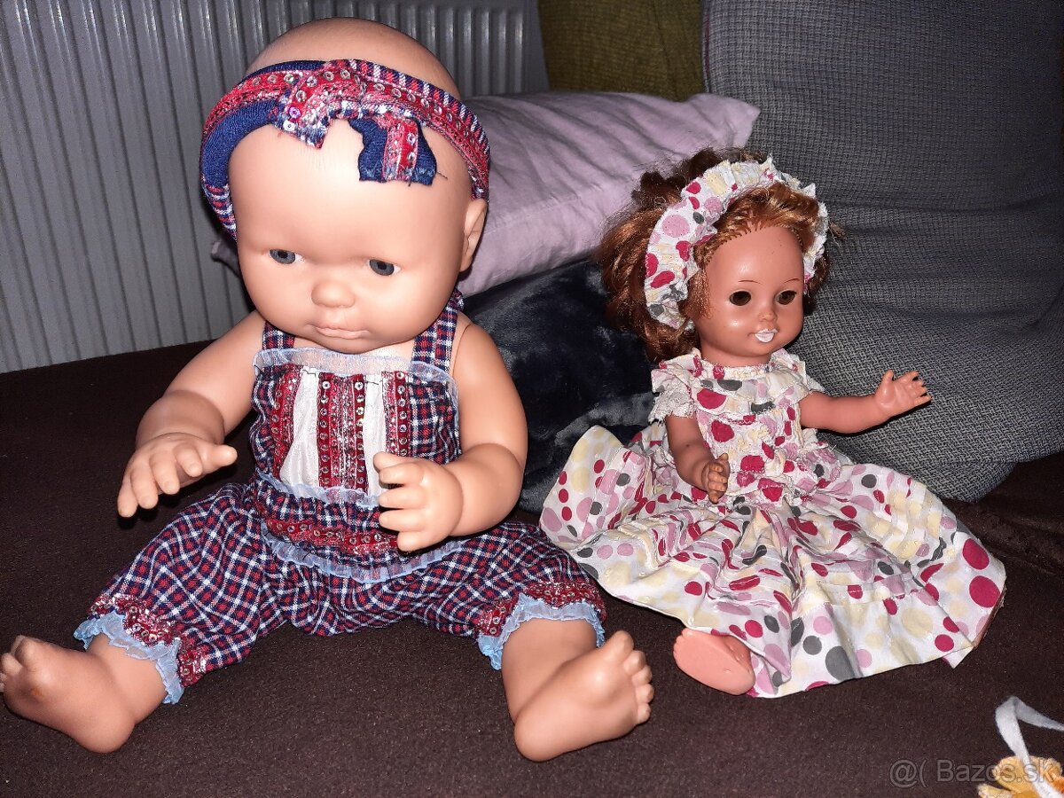 Bábika bábiky a šaty - retro - 2