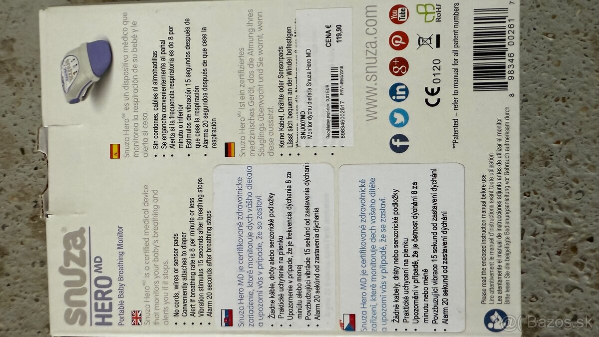 Monitor dychu Snuza Hero - 2