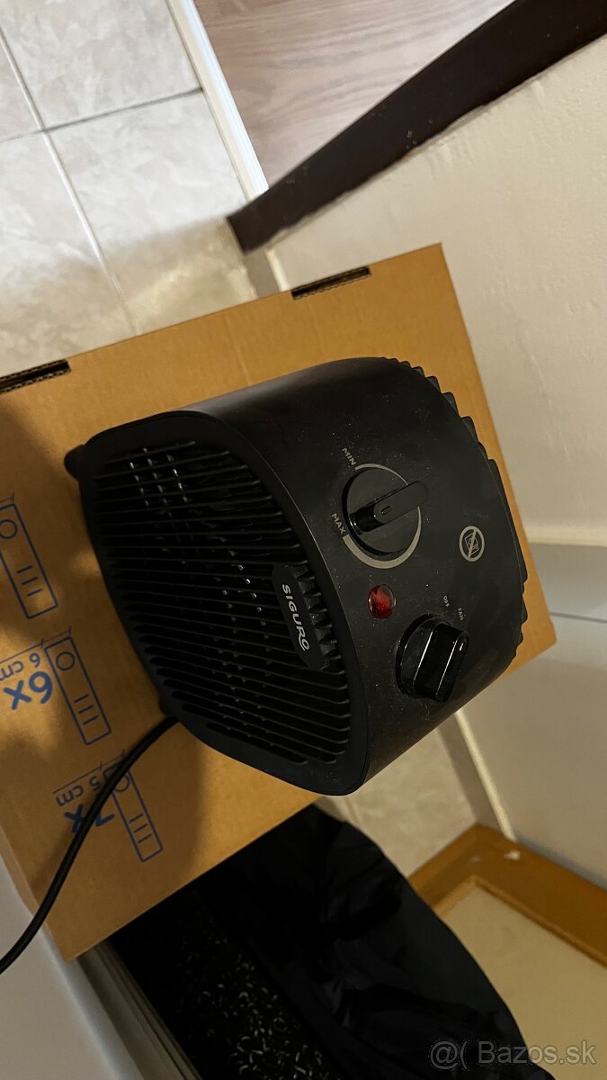 Elektrický ohrievač SIGURO – teplovzdušný ventilátor - 2