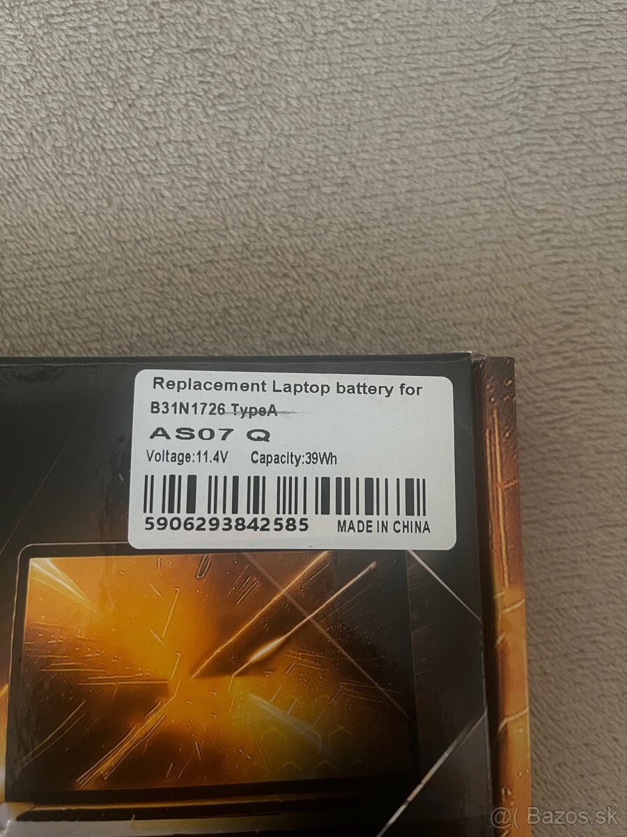 Batéria do notebooku AS07 Q / B31N1726 – nová - 2
