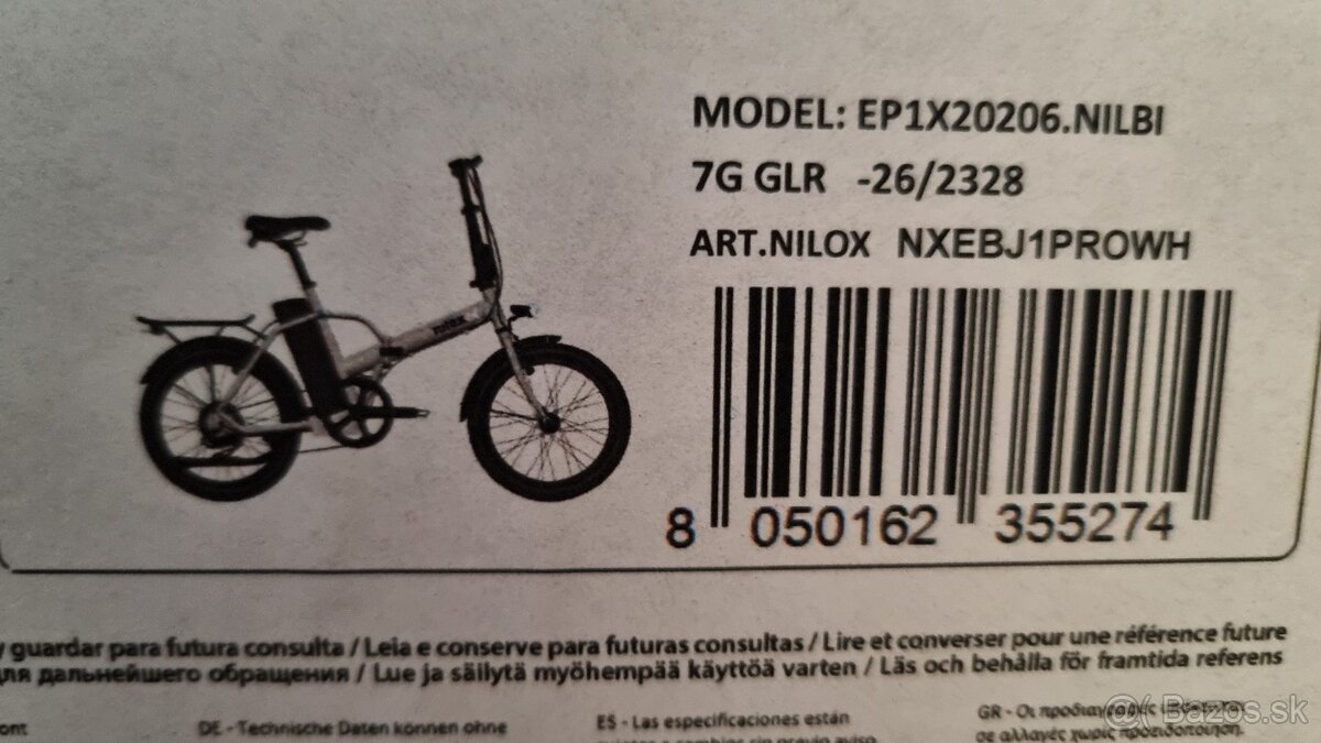 Nilox Urban E-Bike J1 PRO biely - 2