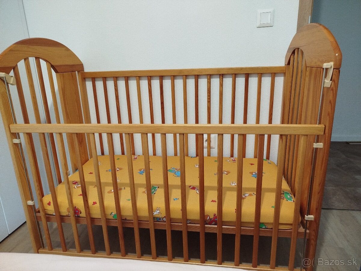 Detská postieľka z masívu - 2