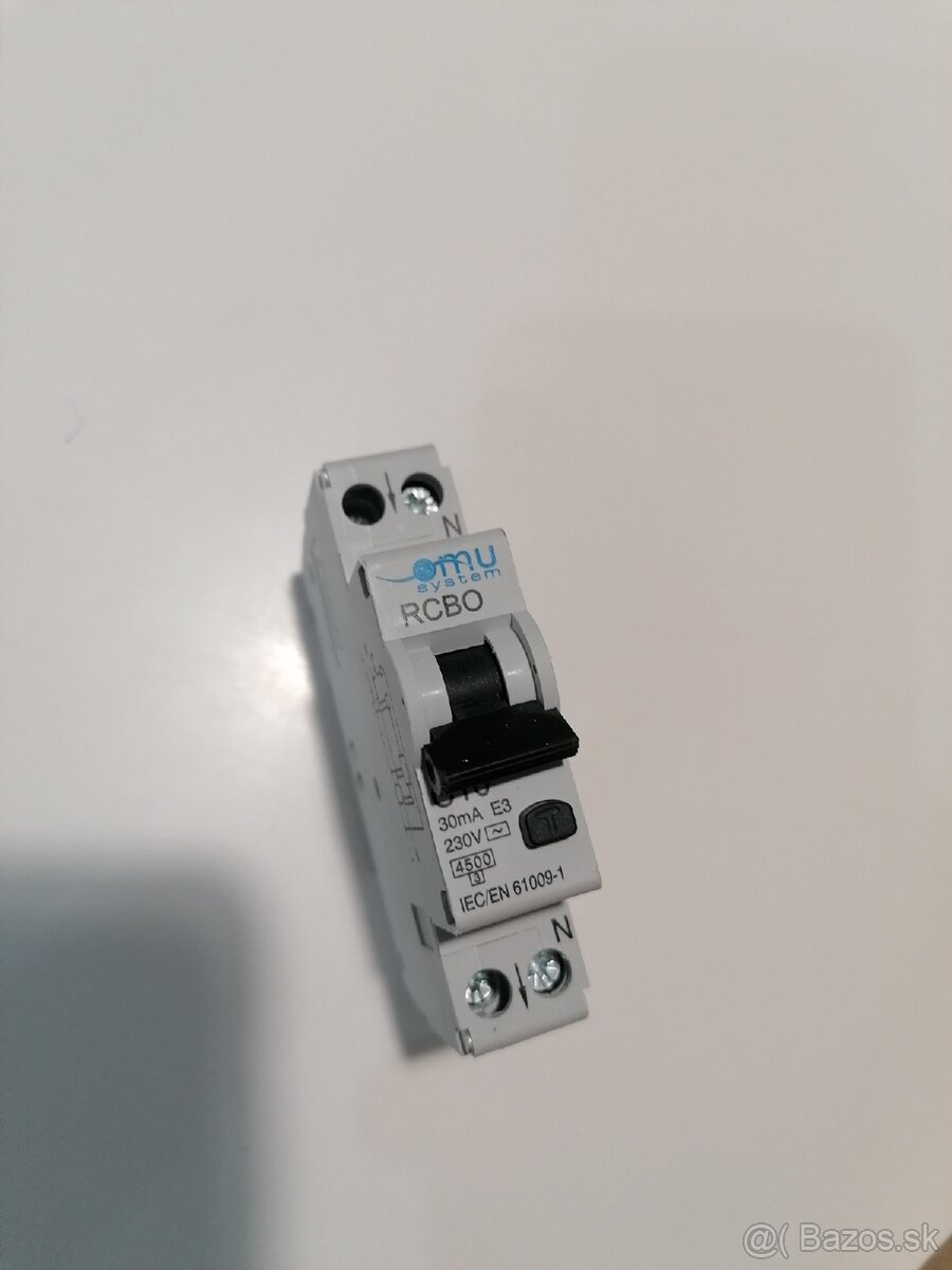 Prúdový chránič C10 - 4ks - 2