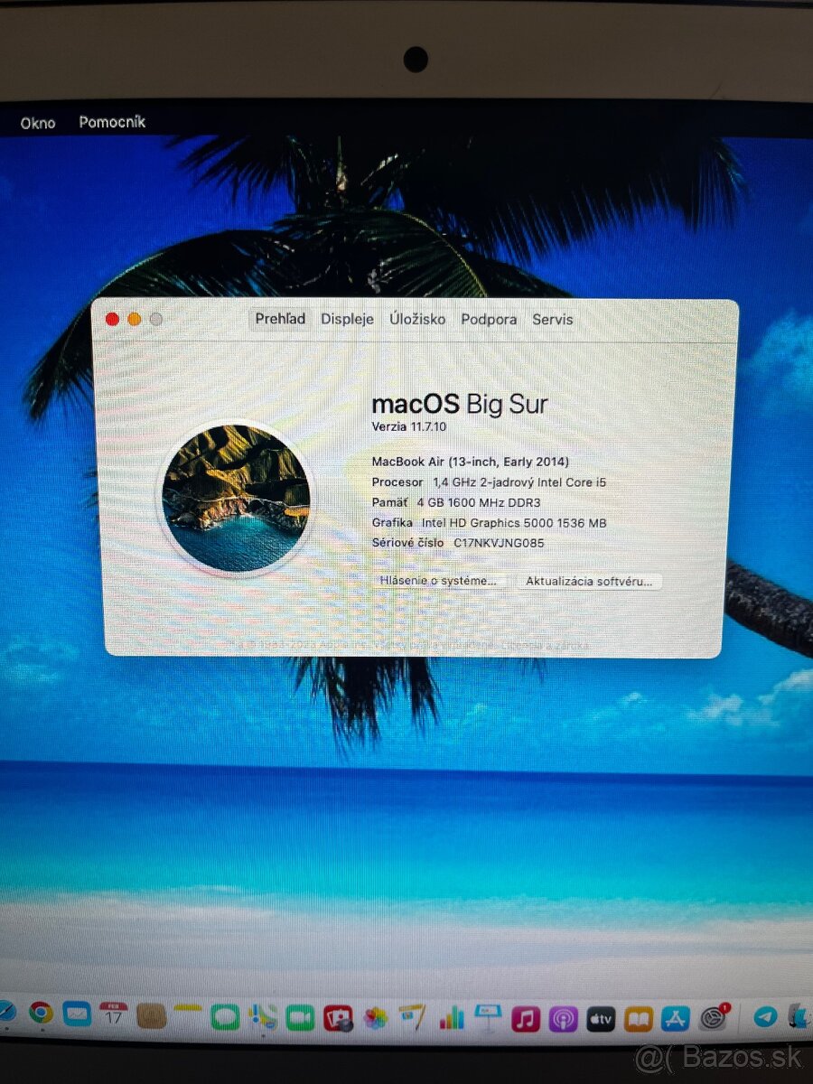 MacBook Air 13" (Early 2014) – Slovenská klávesnica - 2