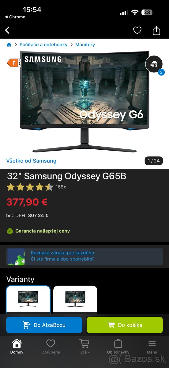 samsung odyssey g56b 32" - 2