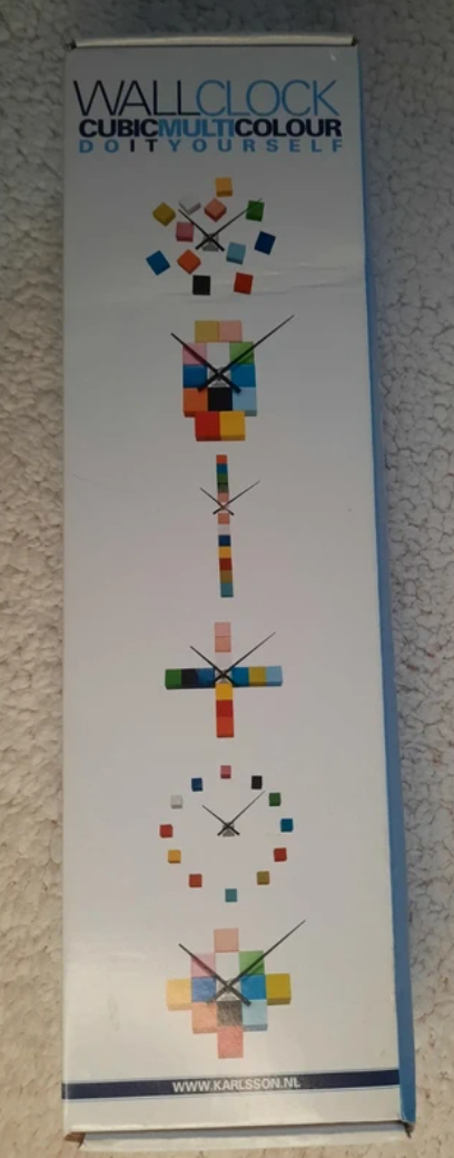 Nástenné hodiny Karlsson Diy Cubic Multicolor - 2