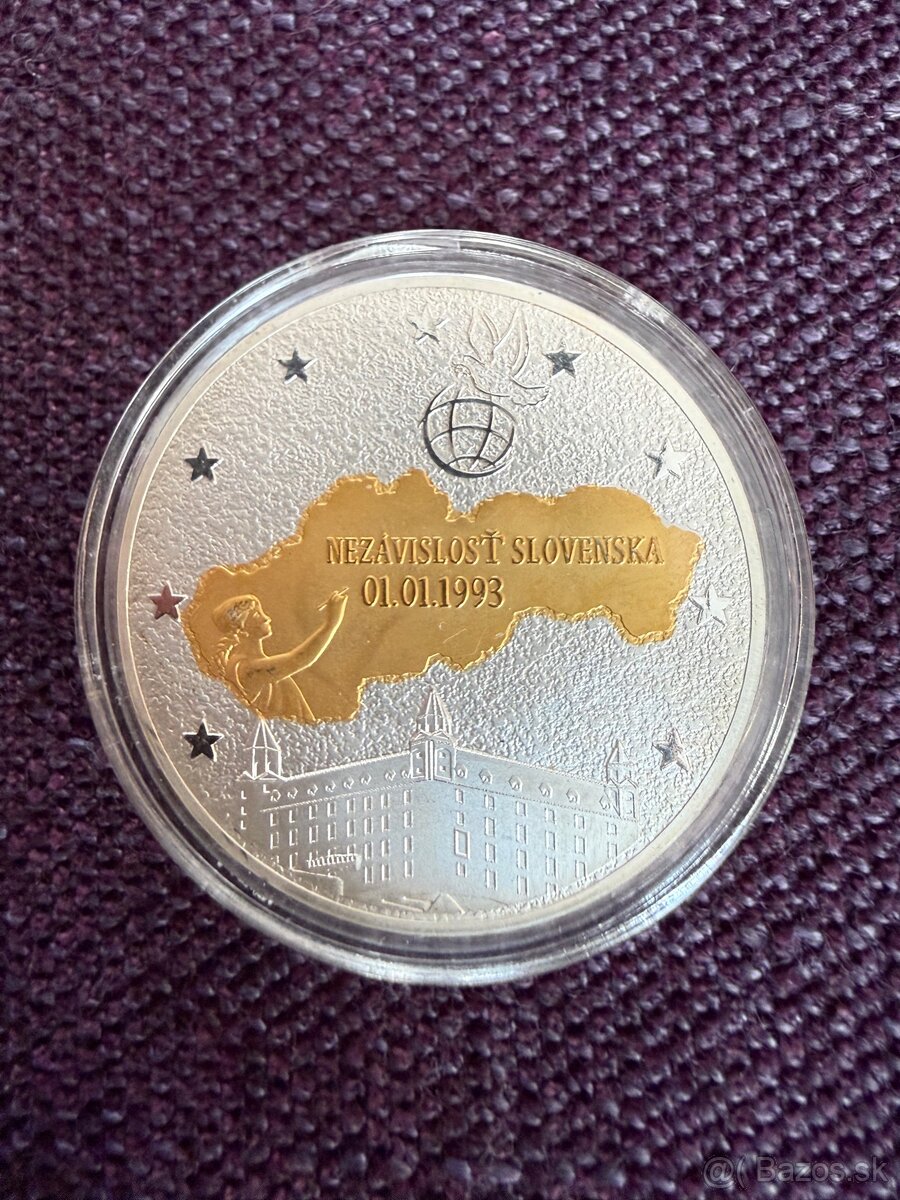 Plaketa/žetón/token 2013 / 20 rokov SR minca - 2