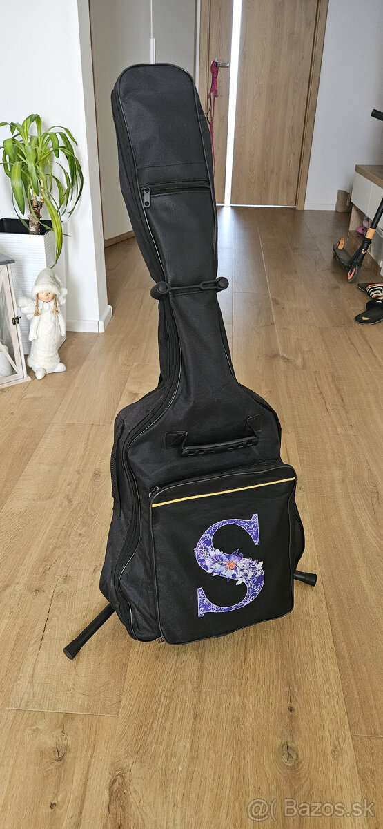 gitara - veľkosť 1/2 - pre 9-11 rokov + puzdro + stojan - 2