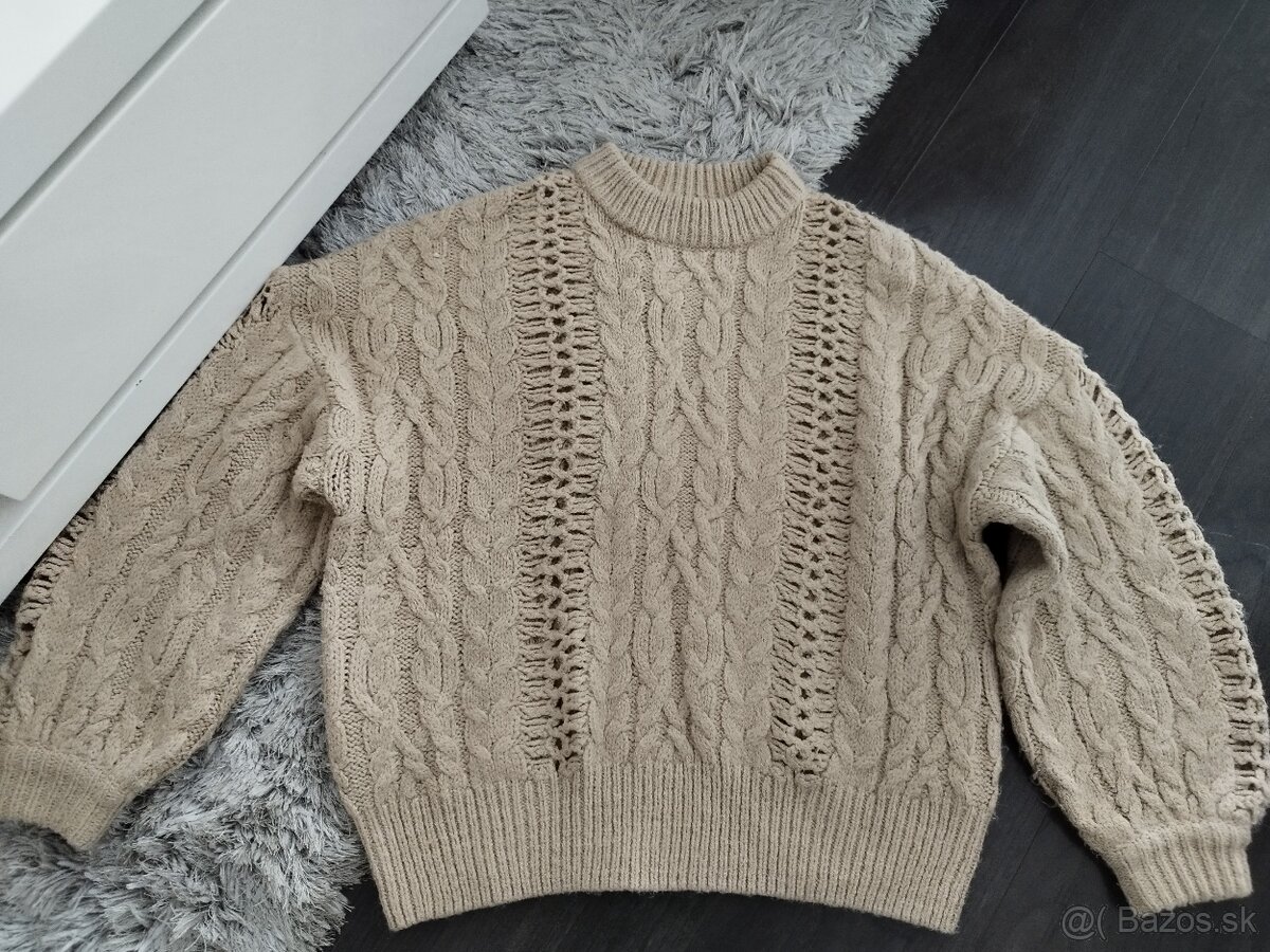 Béžový sveter Pull&Bear M/38 - 2