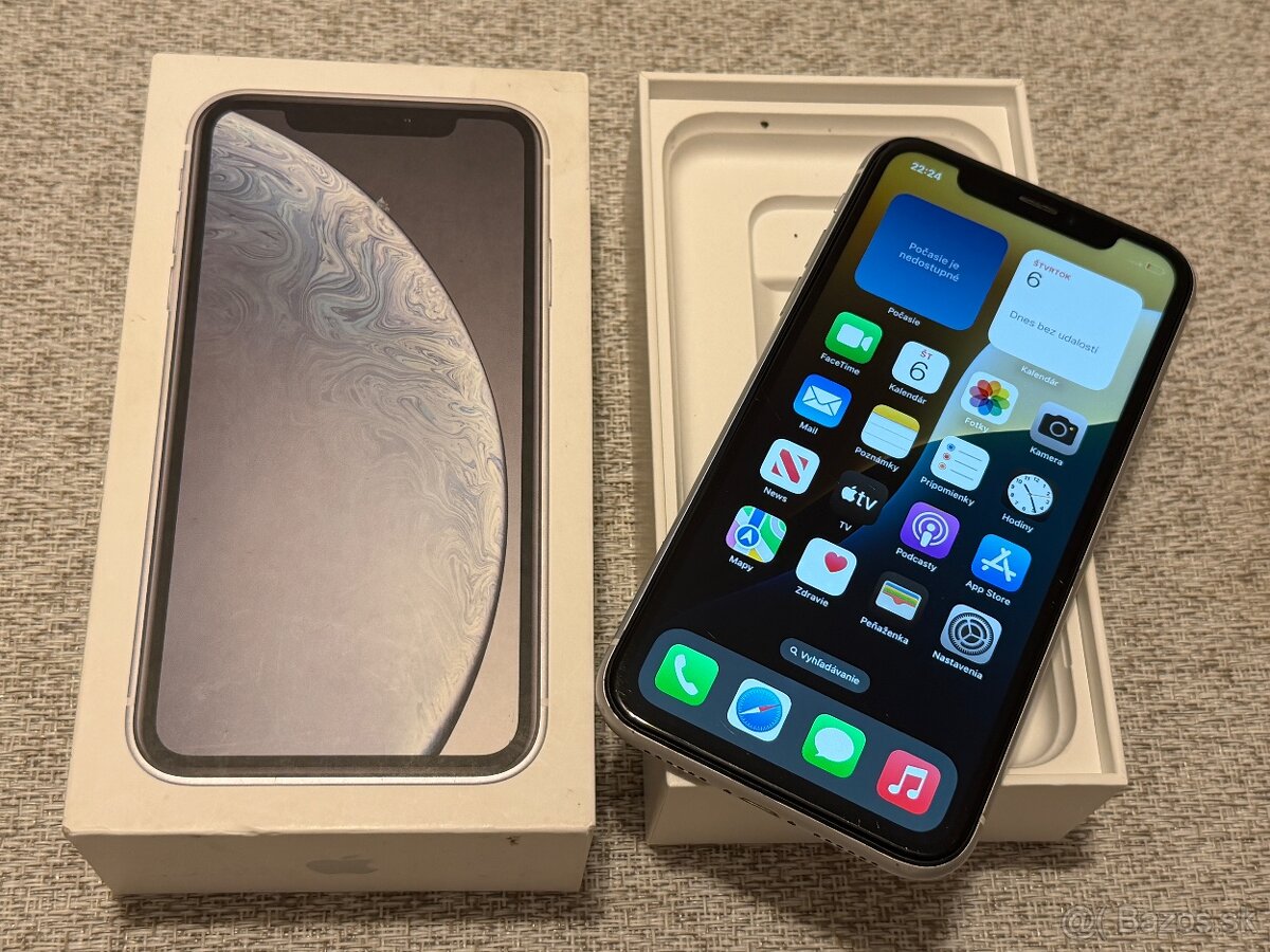 Apple Iphone XR 64Gb - Batéria 95%, biely - 2