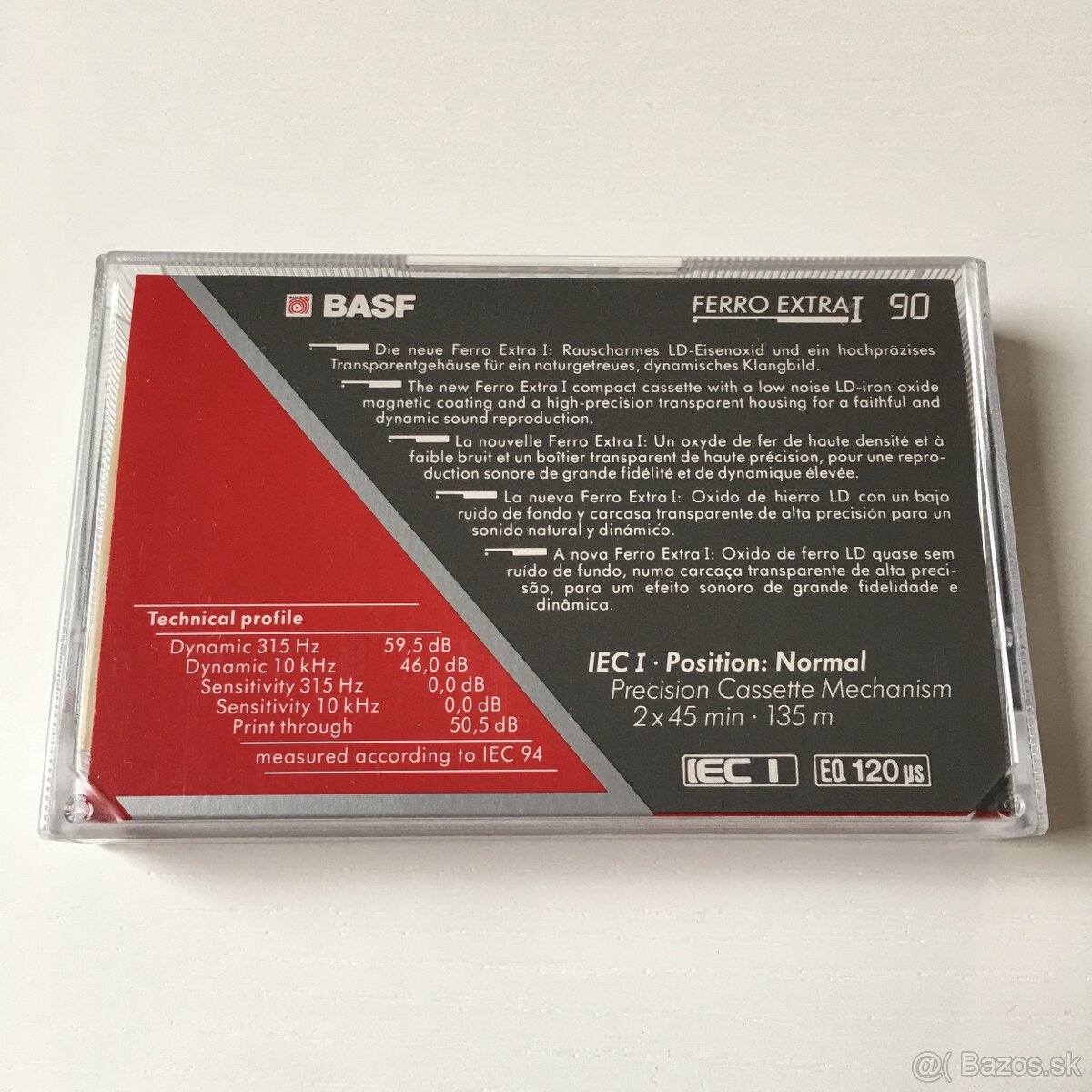 AUDIOKAZETA - MC KAZETA - BASF FERRO EXTRA I 90 NORMAL - 2