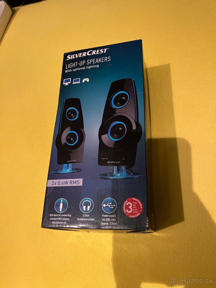 Svítící reproduktory SilverCrest - 2