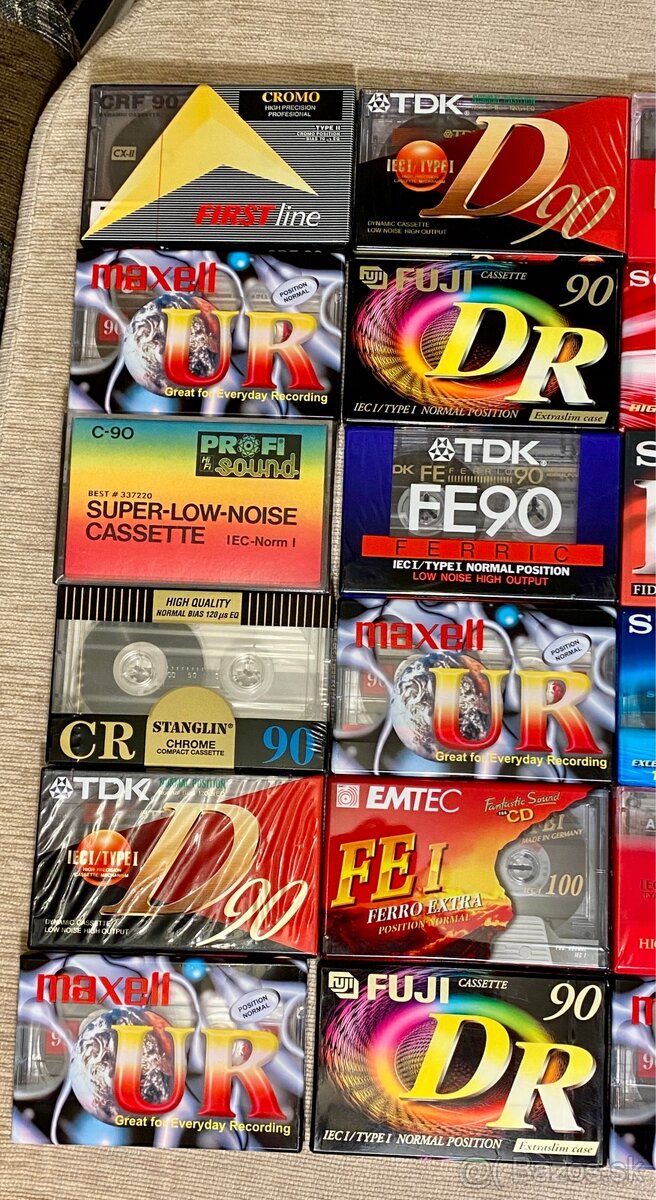 Predám audio kazety nové zabalené 24 ks mix - 2