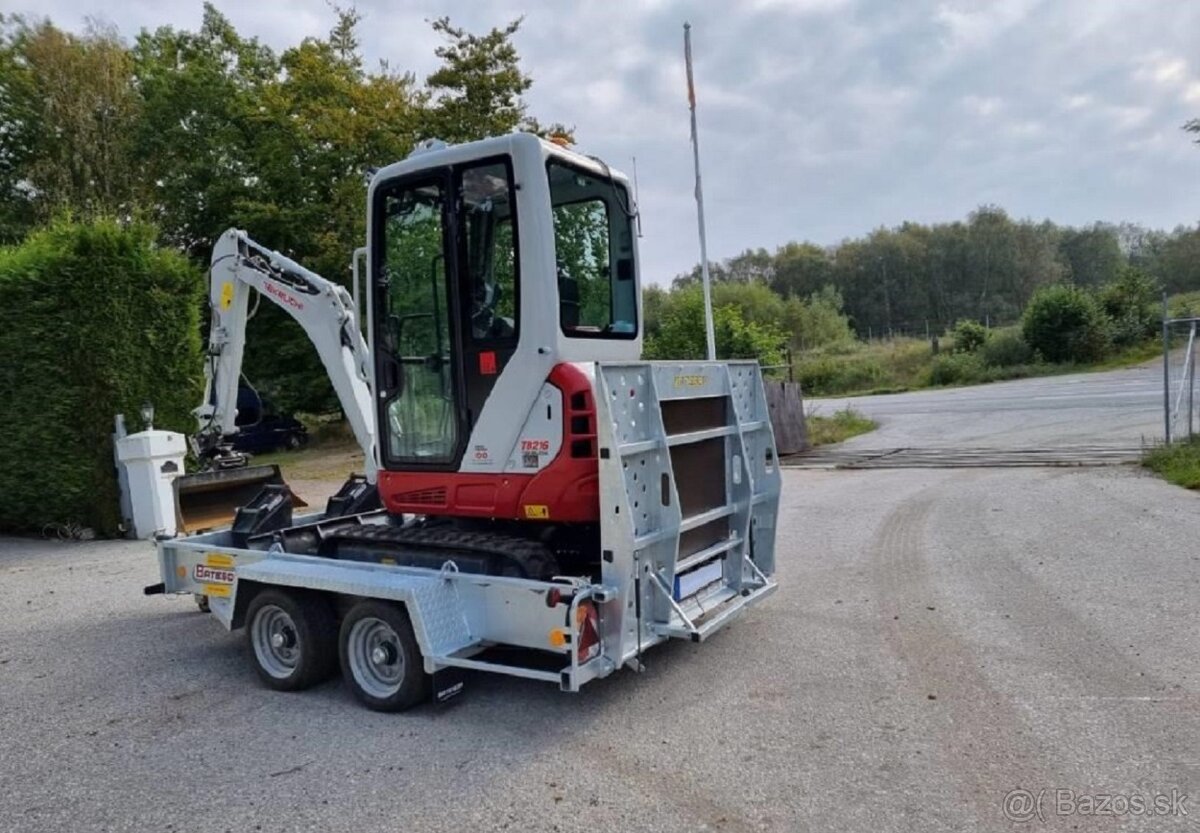 16 HP(12 kW)3-valcový•TakeuchiTB216•+PRÍVES - 2