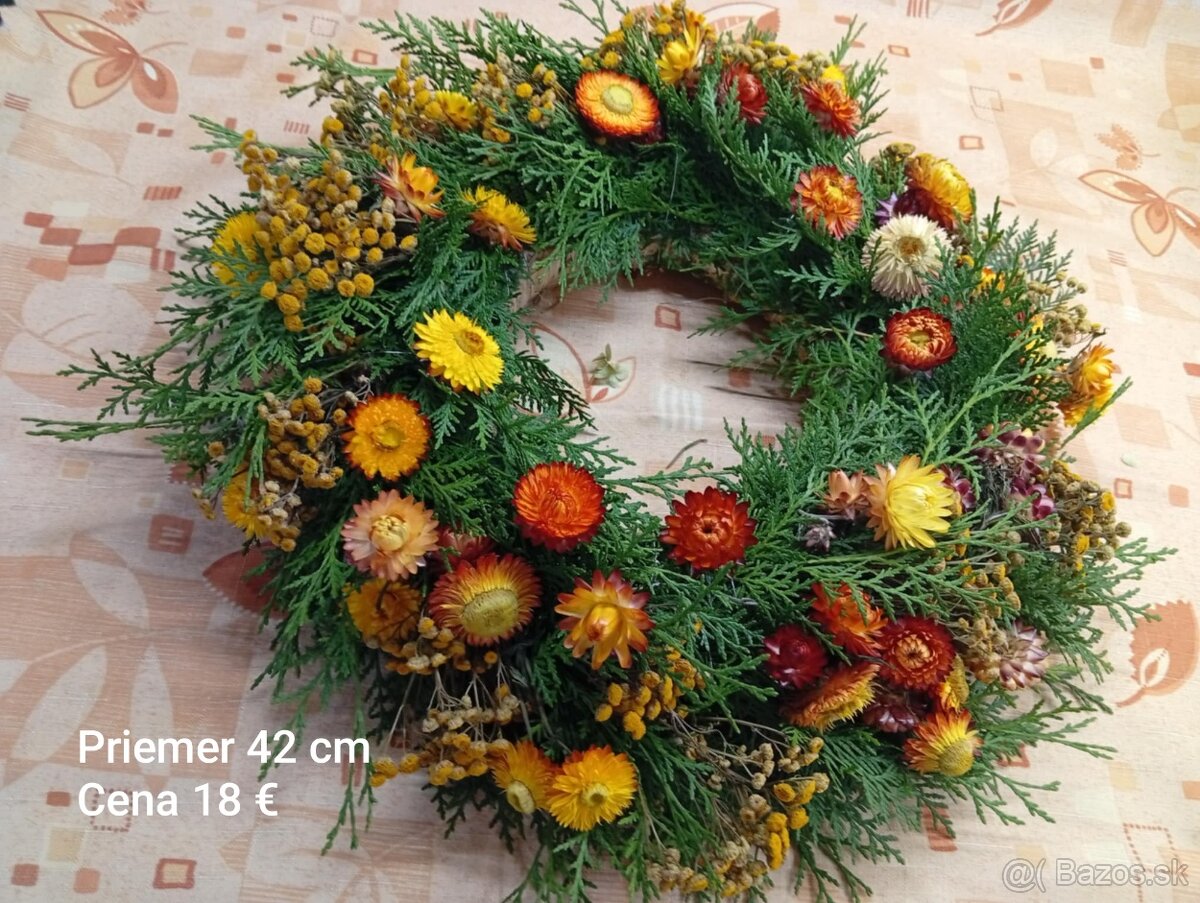 Vence zo sušených kvetov 🌸🌺 - 2