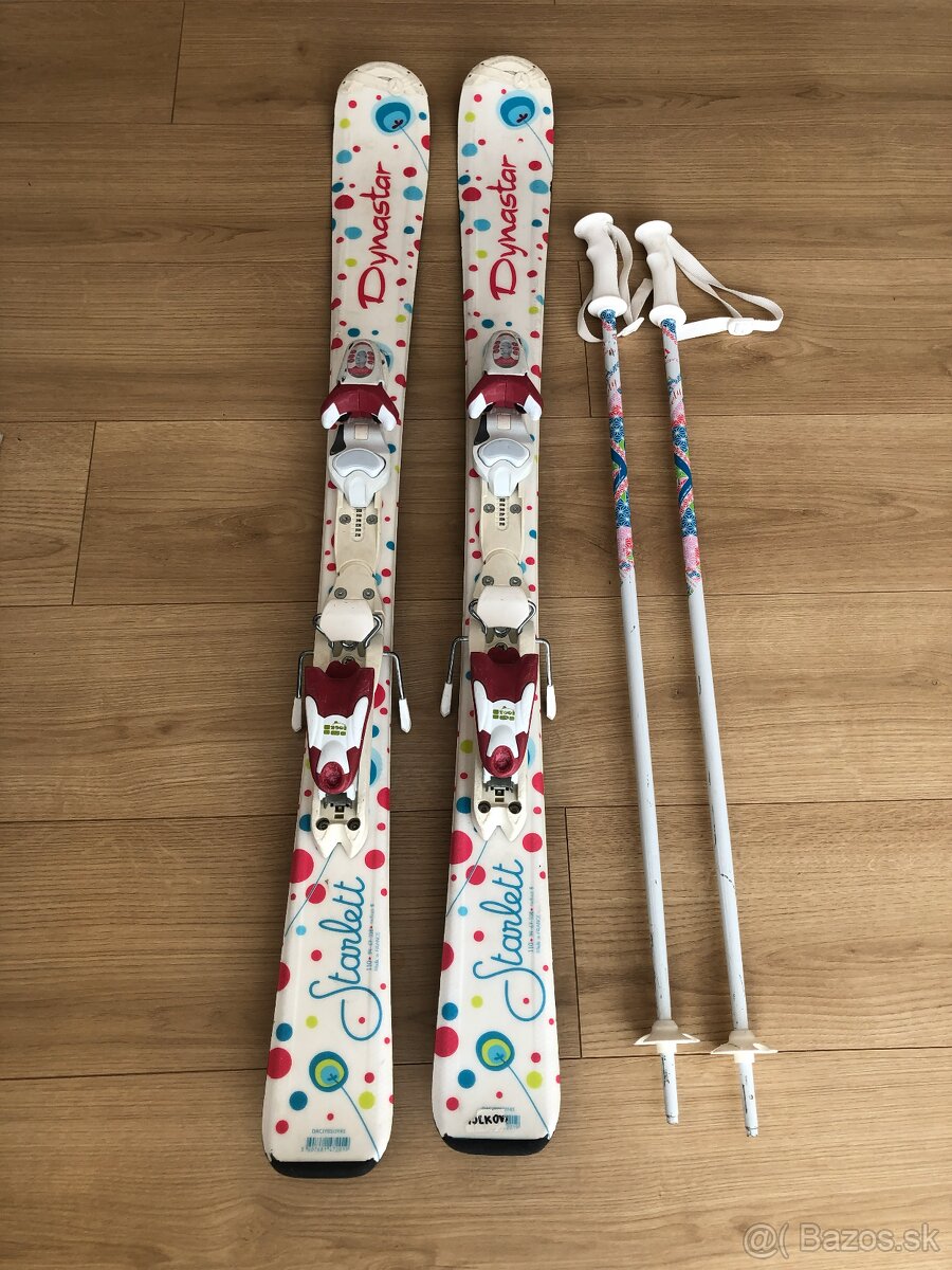 Detské lyže 110, lyžiarky, prilba - 2