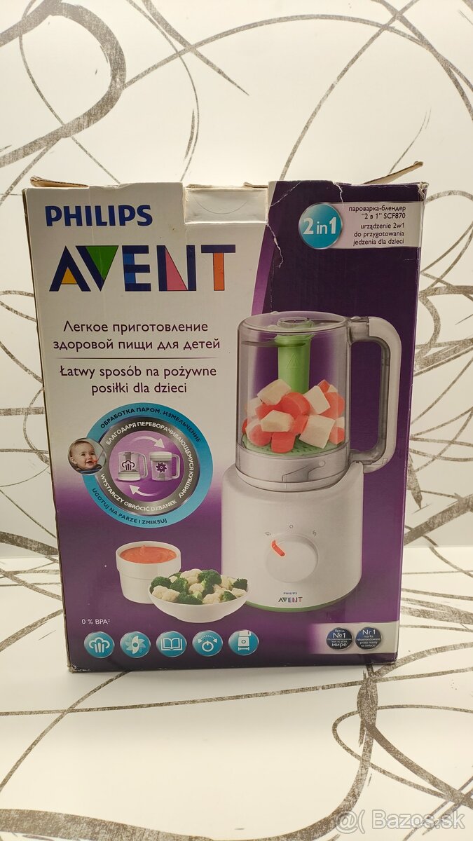 Philips Avent SCF870 2v1 parný mixér - 2