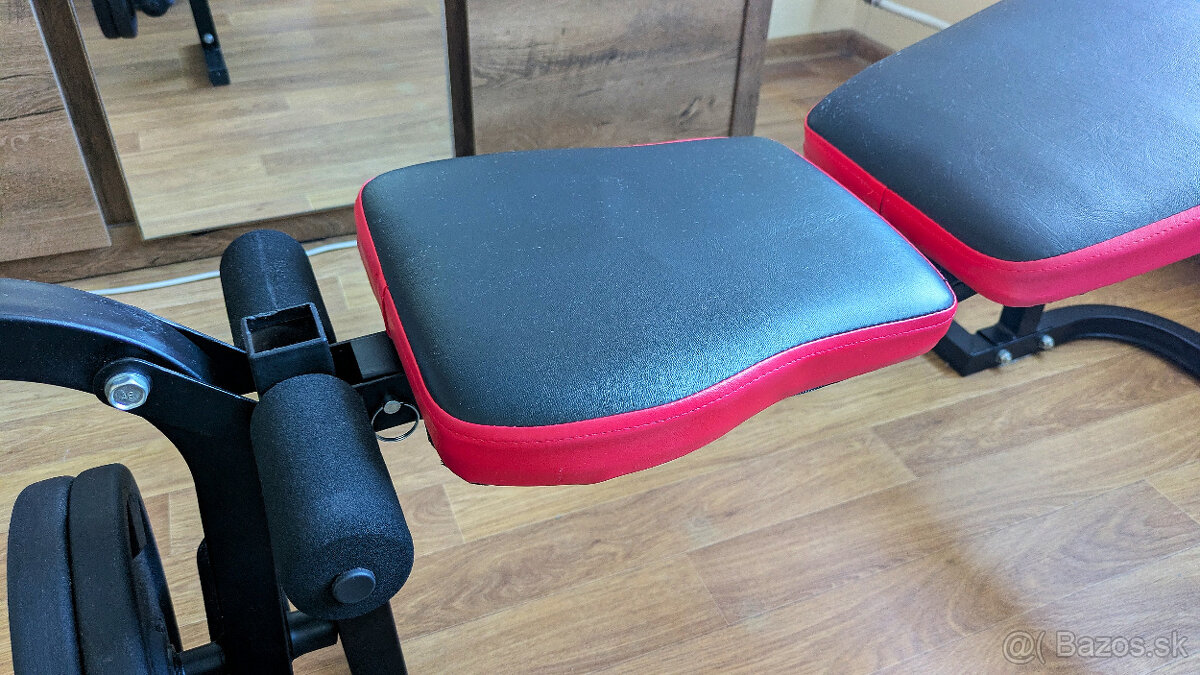 Multifunkčná, nastaviteľná lavica ModernHOME, tyče a kotúče - 2