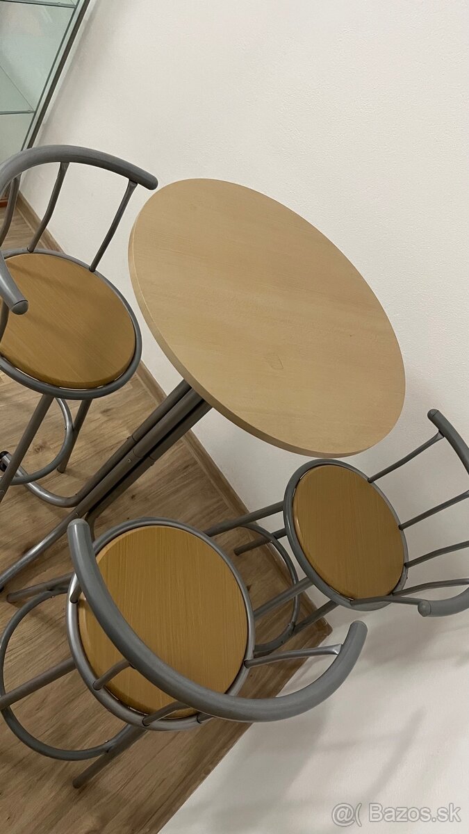 Barový stol + stoličky - 2