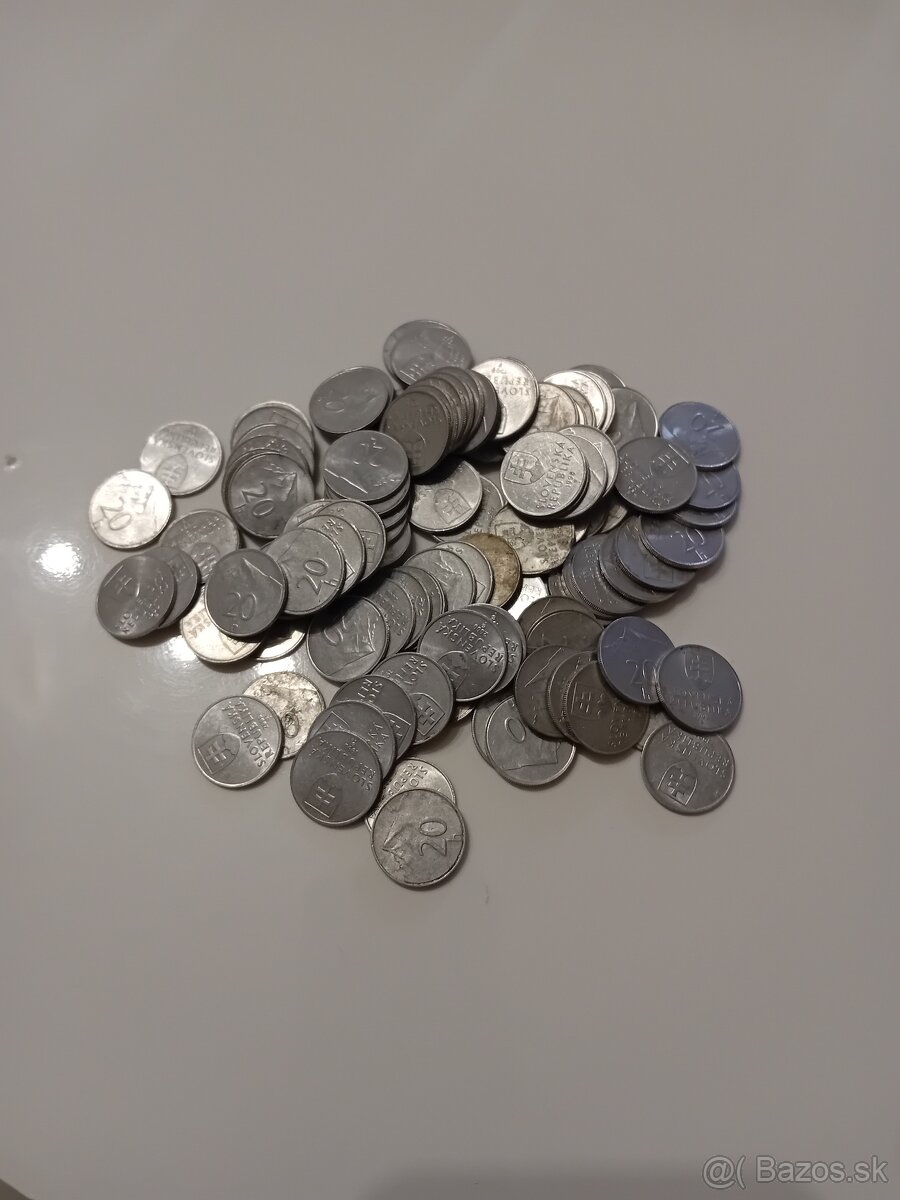 Minca 10 a 20 halier Slovenska republika - 2