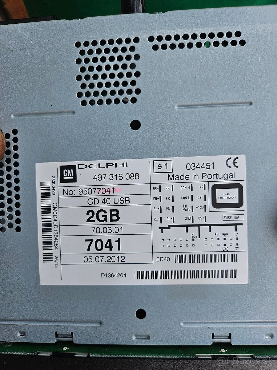 Opel Antara originál rádio - 2