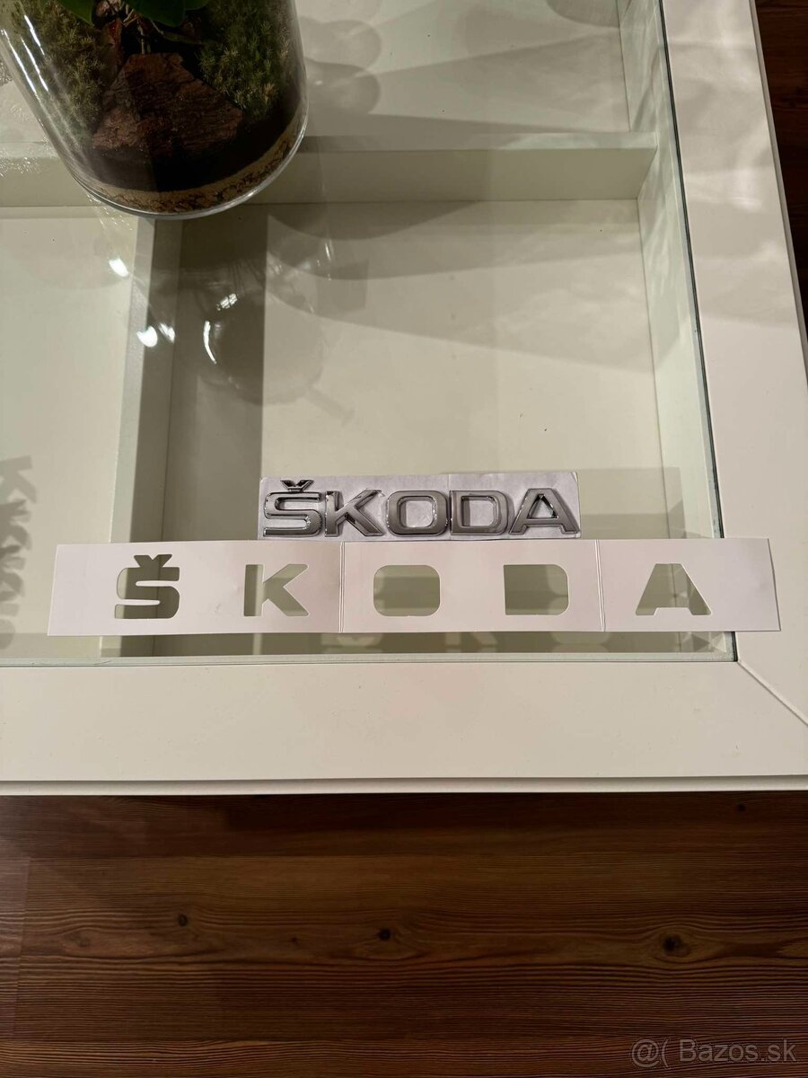 Śkoda nápis velký chrómový - 2