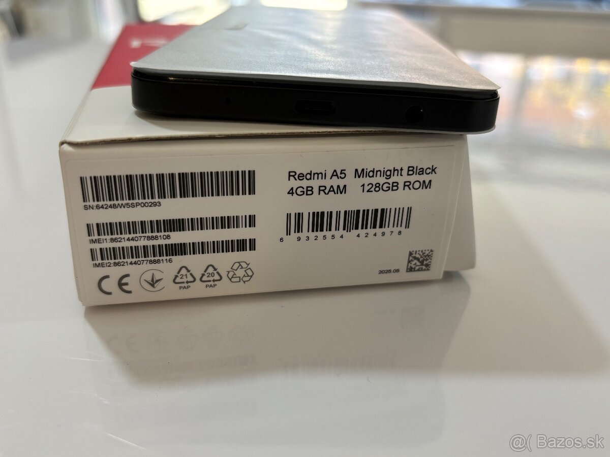 Xiaomi Redmi A5 4/128GB Black NOVÝ - 2