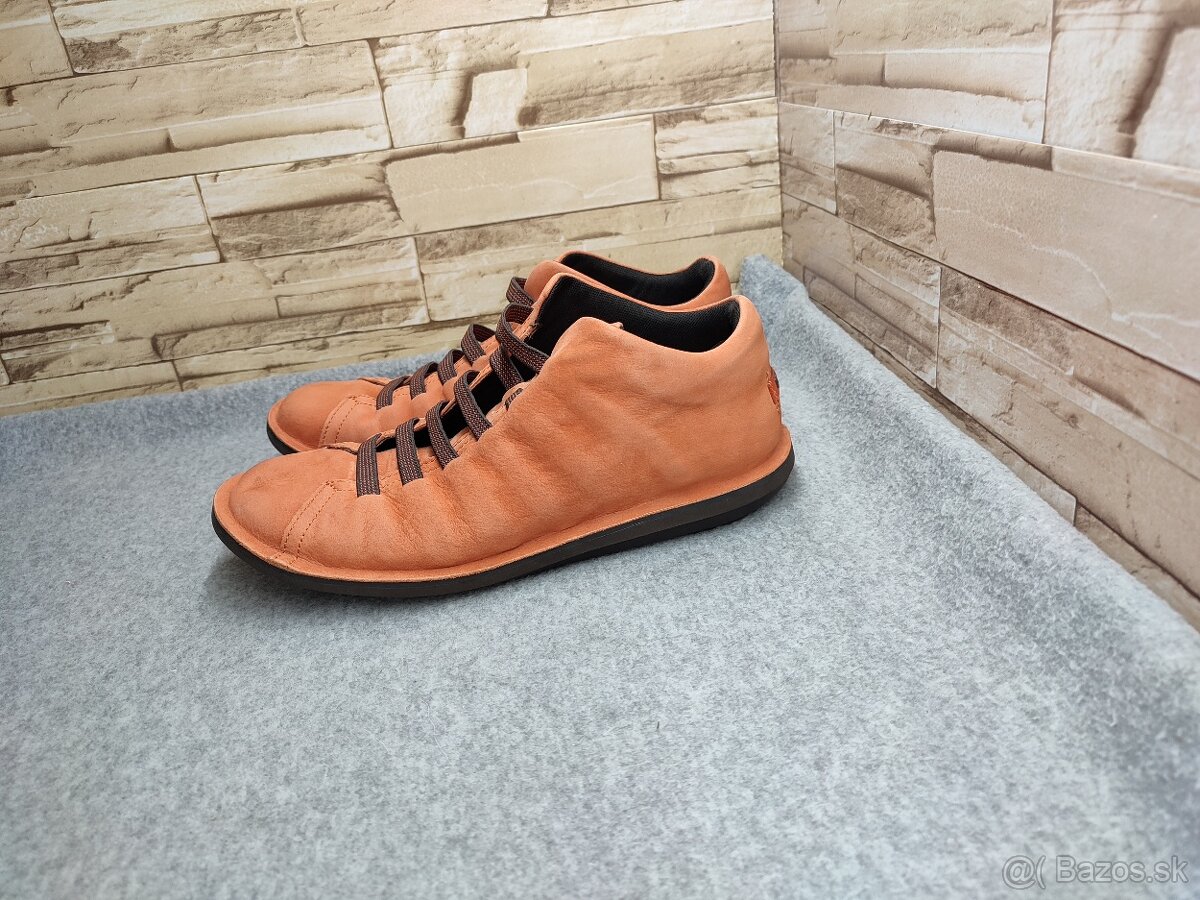 Camper 41 - kožené oranžové topánky - 2