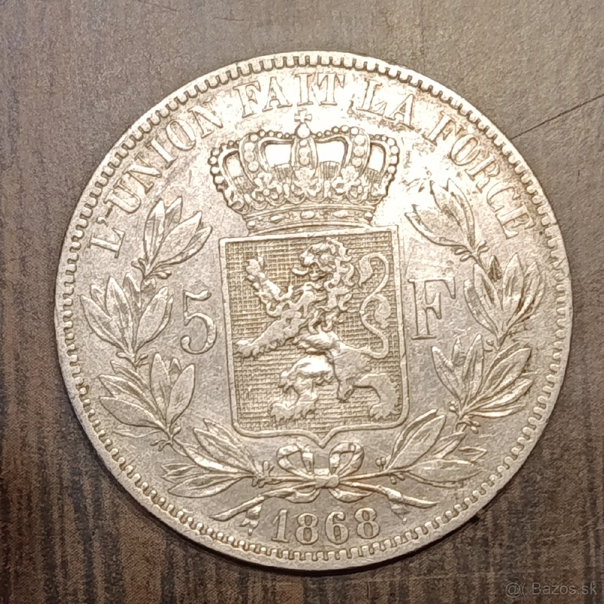 5 Frank 1868 Belgicko - 2